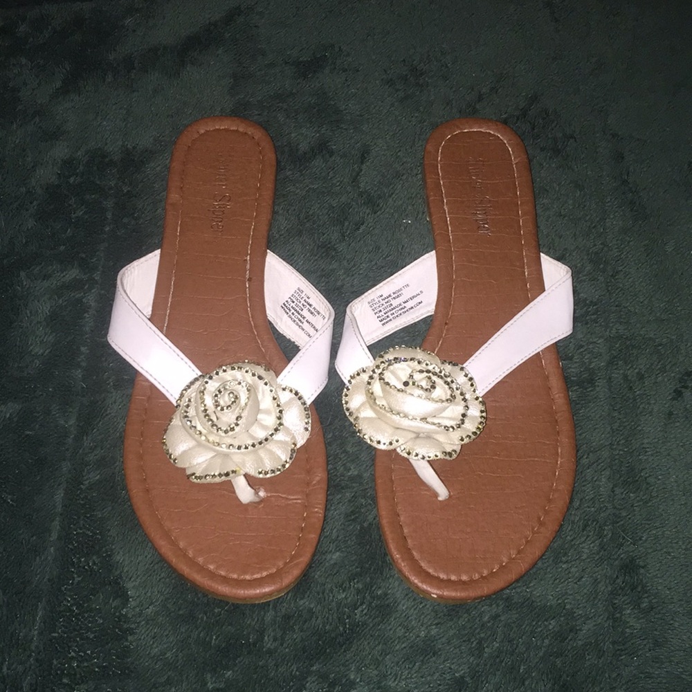 Silver slipper sandels❗️❗️❗️❗️